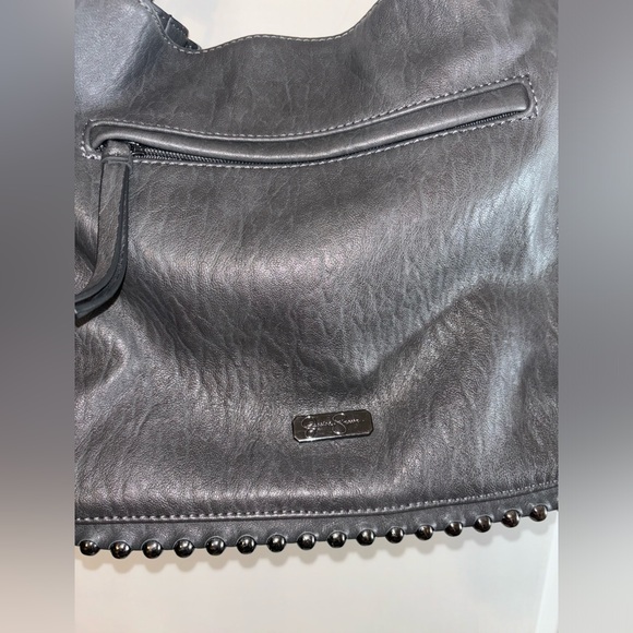 Jessica Simpson charcoal gray purse/shoulder bag, EUC - Picture 14 of 16